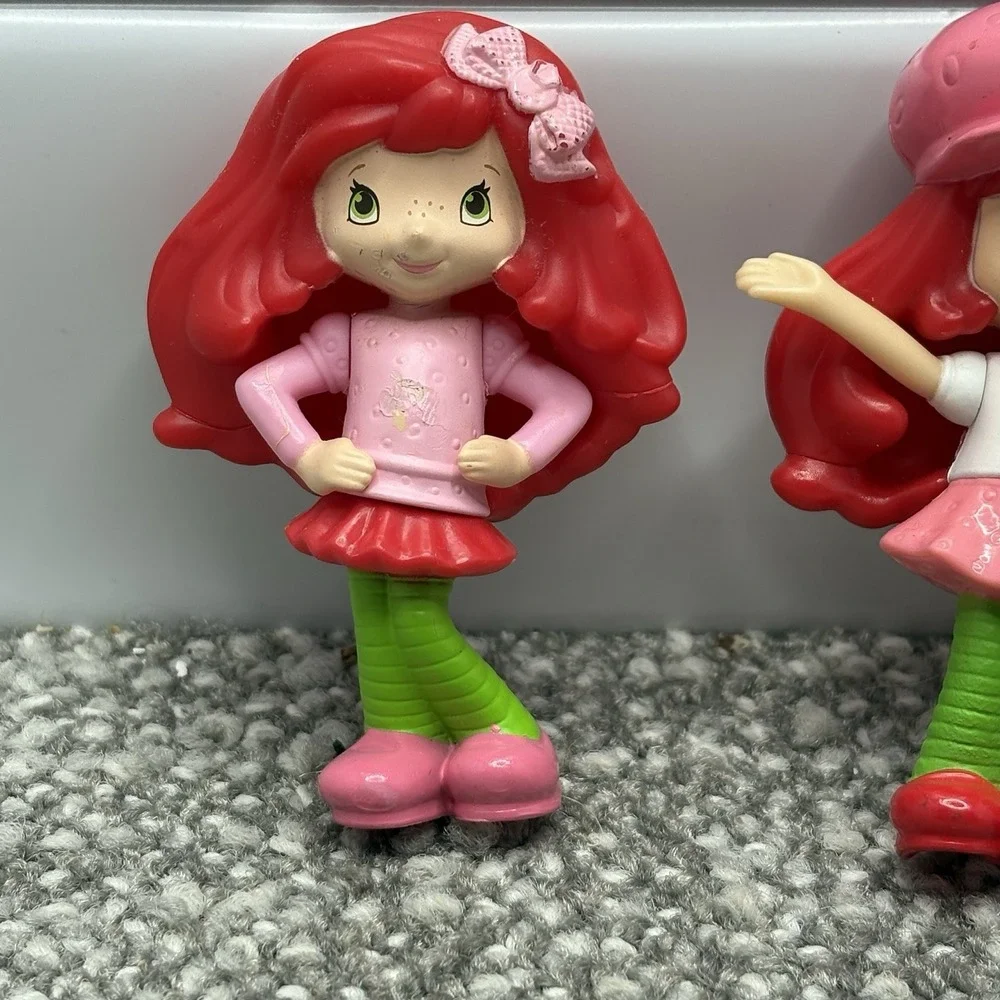 Strawberry Shortcake Mini Figures Set Of 4 For Dollhouses Or Playsets Party Deco